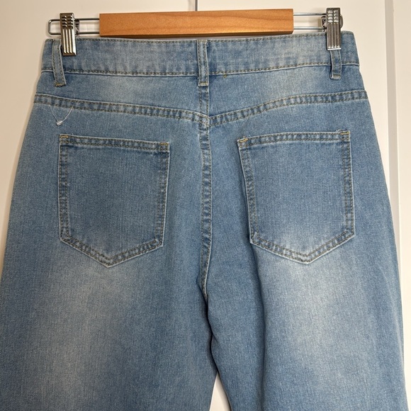 MISLOOK‎ Sunflower Straight Leg Vintage Style Jeans - M - Picture 5 of 5